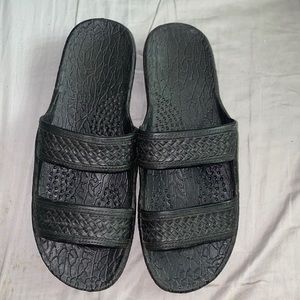 Black Jandals, Size 11